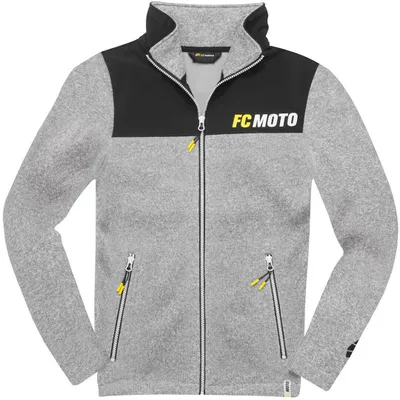 Image de Veste polaire tricotée FC-Moto Faster-FJ, gris/noir, S