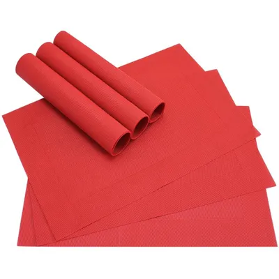 Produktbild von Tischset BORDA 6er rot Tischunterlage als Tischdeko