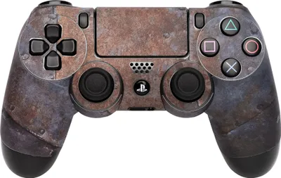 Produktbild von Skins Sticker für PlayStation 4 Controller - Rusty Metal Design, langlebig, rutschfest, einfach anzubringen und rückstandslos entfernbar
