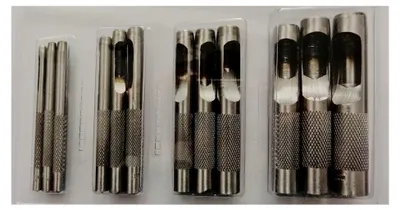Produktbild von 12-teiliges Locheisen Set 2,5-16 mm Kohlenstoffstahl