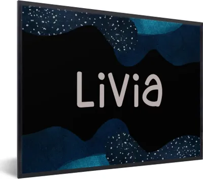 Produktbild von MuchoWow® Gerahmtes Poster Livia - Pastell - Mädchen 80x60 cm - Poster mit Schwarzem Bilderrahmen Wandposter Rahmen Foto Bilder - Schwarzem - Mit Gestell