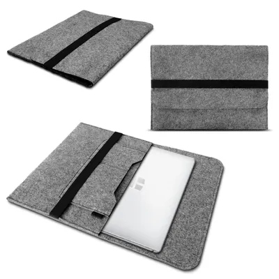 Produktbild von Schutz Hülle für Samsung Galaxy Book / Book2 Pro 360 13.3 Zoll Tasche Filz CoverFarbe:Grau