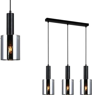 Productafbeelding van Sardo PND-5581-3-BK+SG Italux hanglamp