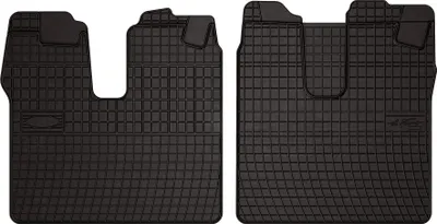 Immagine prodotto di Tappetini auto in gomma adatto per MAN TGM (2005-2019, camion, cabina larga) neri, set 2 pz, con fissaggi
