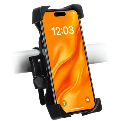 Produktbild von R2B Handy Halterung Fahrrad - Universal fahrrad Handyhalterung, mit Klick-System, Handyhalter fahrrad für Mountainbikes, Motorräder und Motorroller