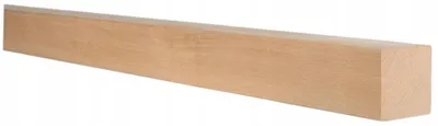 Obrázok produktu pre Štvorhranné drevo - Bukové drevo - 6 x 6 x 110 cm - Skosené hrany - Na zábradlia, schody, nábytok - Drevené stĺpiky