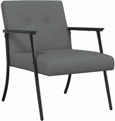 Produktbild von Sessel aus Stoff in Dunkelgrau, 59 x 75 x 78 cm