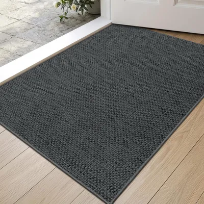 Productafbeelding van Schoonloopmat voor binnen, 60 x 90 cm, donkergrijs, antislip