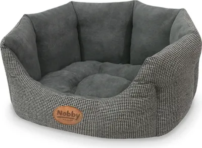 Obrázek produktu pro Nobby komfortní postel oválná "JOSI" D x Š x V: 55 x 50 x 21 cm šedá