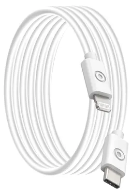 Produktbild von Bigben Connected CBLMFIC1M2RW, 1,2 m, Lightning, USB C, Männlich, Weiblich, Weiß
