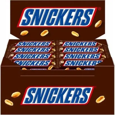 Zdjęcie produktu dla Baton Snickers z orzeszkami ziemnymi w karmelu i czekoladzie 50 g
