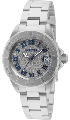 Produktbild von Invicta Angel 33360 Damenuhr - Quarzwerk - Edelstahl mit silbernem Zifferblatt - 34 mm