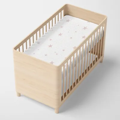 Image de Drap de lit HappyFriday BASIC KIDS Rose 70 x 140 x 14 cm