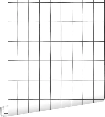 Immagine prodotto di ESTAhome carta da parati piccole tegole bianco e nero 53 cm x 10.05 m