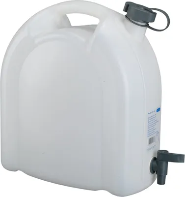 Produktbild von Pressol Wasserkanister 15L weiß stapelbar Polyethylen mit Ablasshahn - 21175