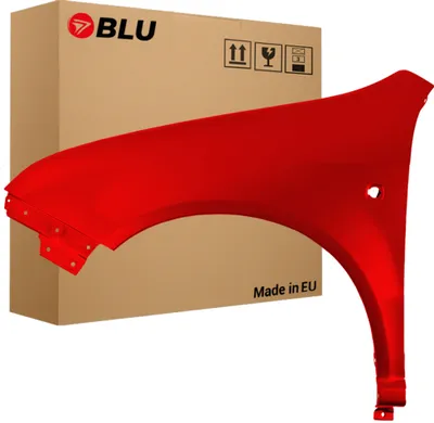 Produktbild von BLU Kotflügel Passend für Skoda Fabia I (6Y) 8151 Links Rot CorridaRot | 1999-2007 | Vorderseite Vorne | Lackiert | Einbaufertig
