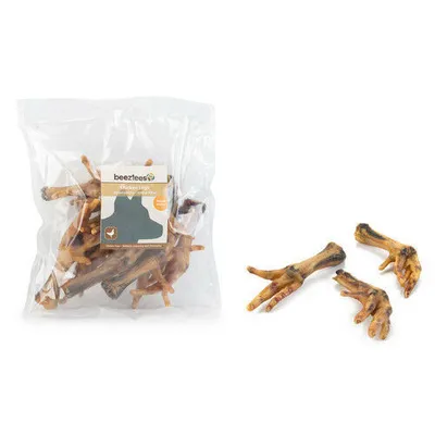 Image de Pieds de poulet friandise naturelle pour chiens Beeztees 10x200g