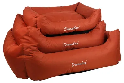 Produktbild von Flamingo Hundebett Dreambay® rechteckig terrakotta, Maße: 100 x 80 x 25 cm