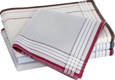 Tobeni Herrentaschentuecher Stoff 100 Baumwolle-Satin Tobeni 41 x 41 cm Design 4