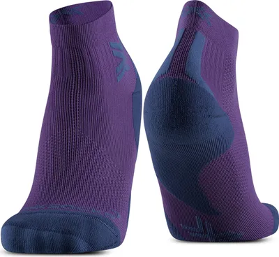 Produktbild von X-SOCKS Run Discover Knöchelsocken für verbesserten Laufkomfort, fortschrittlichen Schutz mit Atmungsaktivität und Unterstützungstechnologien, ideal für Thermoregulation - Neobergine/Schwarz, 42-44
