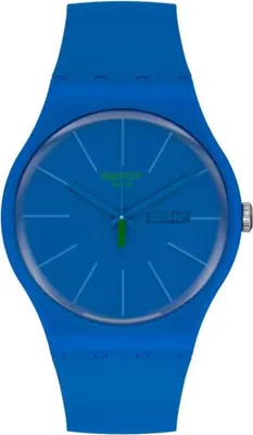 Produktbild von Swatch Herren Quarz-Sportuhr Blau Ø 41 mm wasserdicht 30m