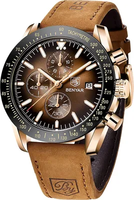 Produktbild von Uhren Herren Analog Quarz Chronograph Herrenuhren 30M Wasserdicht Leuchtende Datum Armbanduhr Lässig Business Designer Uhren Klassische Elegantes