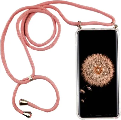 Produktbild von Handykette für Samsung Galaxy S9 Plus - Smartphone Necklace Hülle mit Band - Schnur mit Case zum umhängen in Rosa