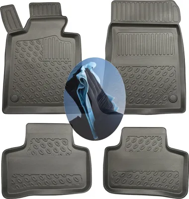 Produktbild von Z508770 TPE-Gummifußmatten kompatibel mit  Mercedes GLK-Klasse  X204 Steilheck Geländewagen SUV 5-türer 2008-2015