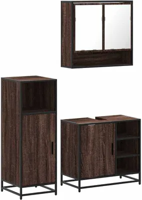 Zdjęcie produktu dla VidaXL 3300999, Brązowy, Metal, Drewno, 60 kg, 650 mm, 330 mm, 600 mm