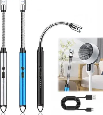 Obrázek produktu pro Sada elektrického plazmového zapalovače, USB, dlouhý, bezpečný, do kuchyně, na kempování