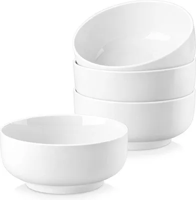 Obrázok produktu pre Porcelánová sada 3 kusov v krémovo-bielej farbe, miska 700 ml na šalát, polievku, občerstvenie