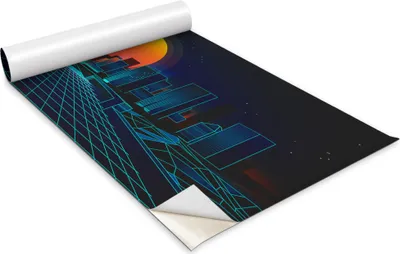 Zdjęcie produktu dla Folia samoprzylepna - Okleina meblowa - Dekoracyjna - Do mebli - Tapeta - Naklejka - Folia - Cyfrowe miasto - 100 x 50 cm
