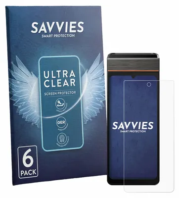 Produktbild von 6x Für Sunmi V3e Schutzfolie Savvies Displayschutz Display Schutz Folie Klar Transparent