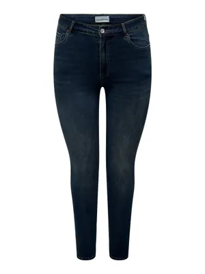 Produktbild von Elastische High Waist Skinny Jeans Knöchellang Curvy Plus Size Größe 50