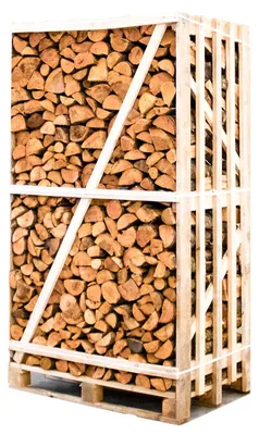 Produktbild von Palette kammergetrocknetes gespalten Erle Brennholz 25cm