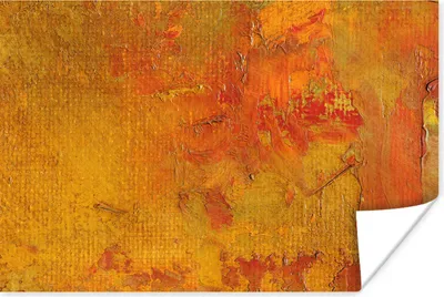 Produktbild von MuchoWow® Poster Ölgemälde Herbstfarben 30x20 cm - Plakate - Print