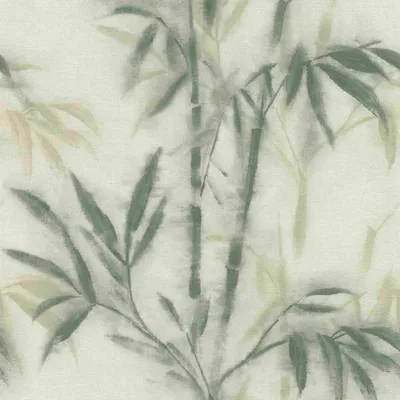 Produktbild von Vliestapete 690507 Tapete Bäume Blätter 53 x 1005 cm Rasch Selection Beige Grün