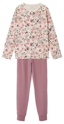 Produktbild von NAME IT Girl Nachtwäsche-Set Langarm – Größe 98-104, Rosa