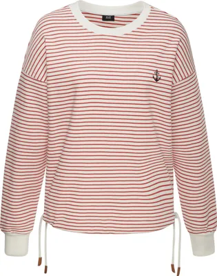 Produktbild von H.I.S. Sweatshirt rot-offwhite Größe 36/38