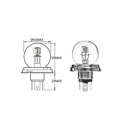 Zdjęcie produktu dla Hauptscheinwerferlampe 6V 45/40W P45T