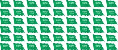 Produktbild von Mini Aufkleber Set - Pack wehend - 20x12mm - selbstklebender Sticker - Saudi Arabien - Flagge / Banner / Standarte fürs Auto, Büro, zu Hause und die Schule - 54 Stück