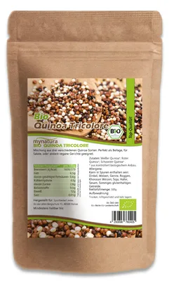 Produktbild von Mynatura  Quinoa Tricolore – verschiedene Größen im Beutel - 500g