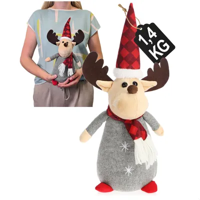 Produktbild von Wilhelm Sell® Weihnachtsdeko Rentier Figur 35 cm, Schwere Winterdeko