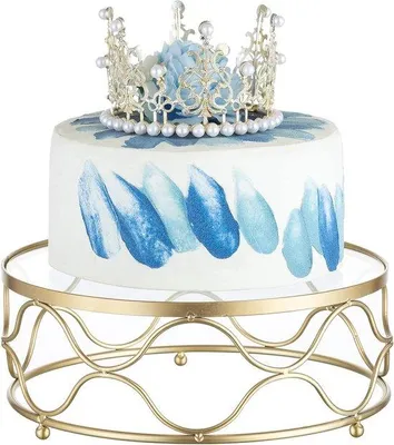 Produktbild von Famanu Kuchenständer Gold - 25 cm Durchmesser - Metall - Für Cupcakes und Desserts