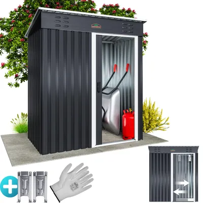 Image de GARDEBRUK Abri de jardin métal M anthracite