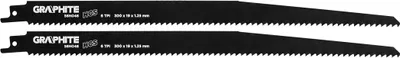 Zdjęcie produktu dla GRAPHITE Brzeszczot do piły szablastej, HCS, 300 x 19 x 1.25 mm, 6TPI, kpl. 2 szt.