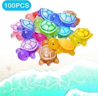 Produktbild von Miniatur Meeresschildpadden - Licht - Figurine - Klein - Schildpadden aus Harz