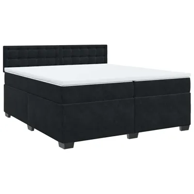 Productafbeelding van vidaXL Boxspringbed met matras, zwart, 200x200 cm, fluweel