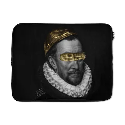 Produktbild von MuchoWow® Laptop Hülle 15 Zoll Wilhelm von Oranien - Adriaen Thomasz - Gold Laptoptasche - Laptoptasche - Sleeve - Rundum-Schutz