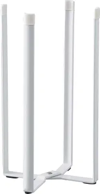 Produktbild von Multifunktionale Standlösung für die Küche, Stahl/Acryl-Hybrid, weiß, mit Abtropfgestell, Flaschenhalter, -Müllbehälter, faltbar, Höhe 26,5 cm